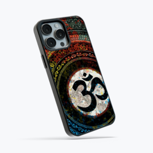 Om Mandala Colorful Glass Case