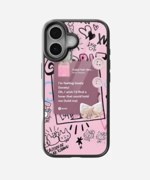 Cupid Kawaii Doodle Glass Case
