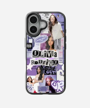 Olivia Rodrigo Collage Glass Case